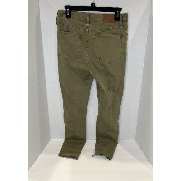 Madewell 9" High-Rise Skinny Jeans Raw-Hem Garment Dyed Edition Size 28 G7196 - Picture 5 of 10